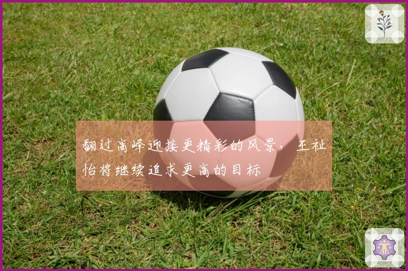 翻过高峰迎接更精彩的风景，王祉怡将继续追求更高的目标